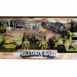 Military Base Light & Sound Military Bunker Destroyer Vehicle Playset