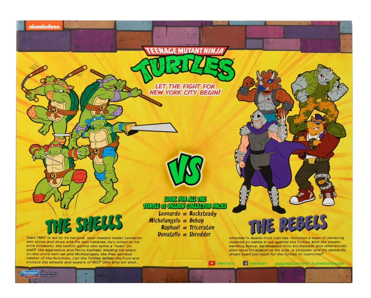 TMNT Classic Collection 6" 2Pk - Mikey Vs Bebop 3 TMNT Classic Collection 6" 2Pk - Mikey Vs Bebop - Image 3