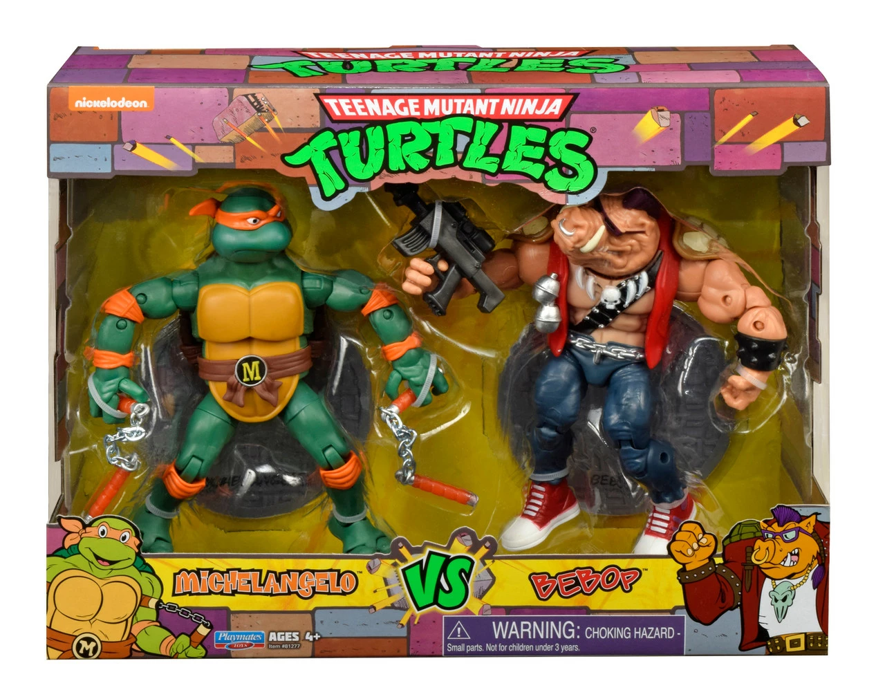 TMNT Classic Collection 6" 2Pk - Mikey Vs Bebop 2 TMNT Classic Collection 6" 2Pk - Mikey Vs Bebop - Image 2