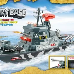Military Base Light & Sound Frigate With Rotating Radar