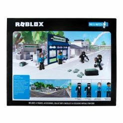Roblox Deluxe Playset (Brookhaven: Outlaw And Order) W12 -Disney Pixar Shop Roblox Brookhaven OutLaw and Order ROB0689 Back IP lpr 91810.1660802141
