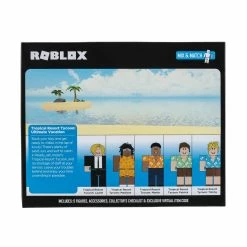 Roblox Figure Multipack (Tropical Resort Tycoon) W12 -Disney Pixar Shop Roblox Tropical Resort Tycoon Ultimate Vacation ROB0687 Back IP NS lpr 85180.1660803112