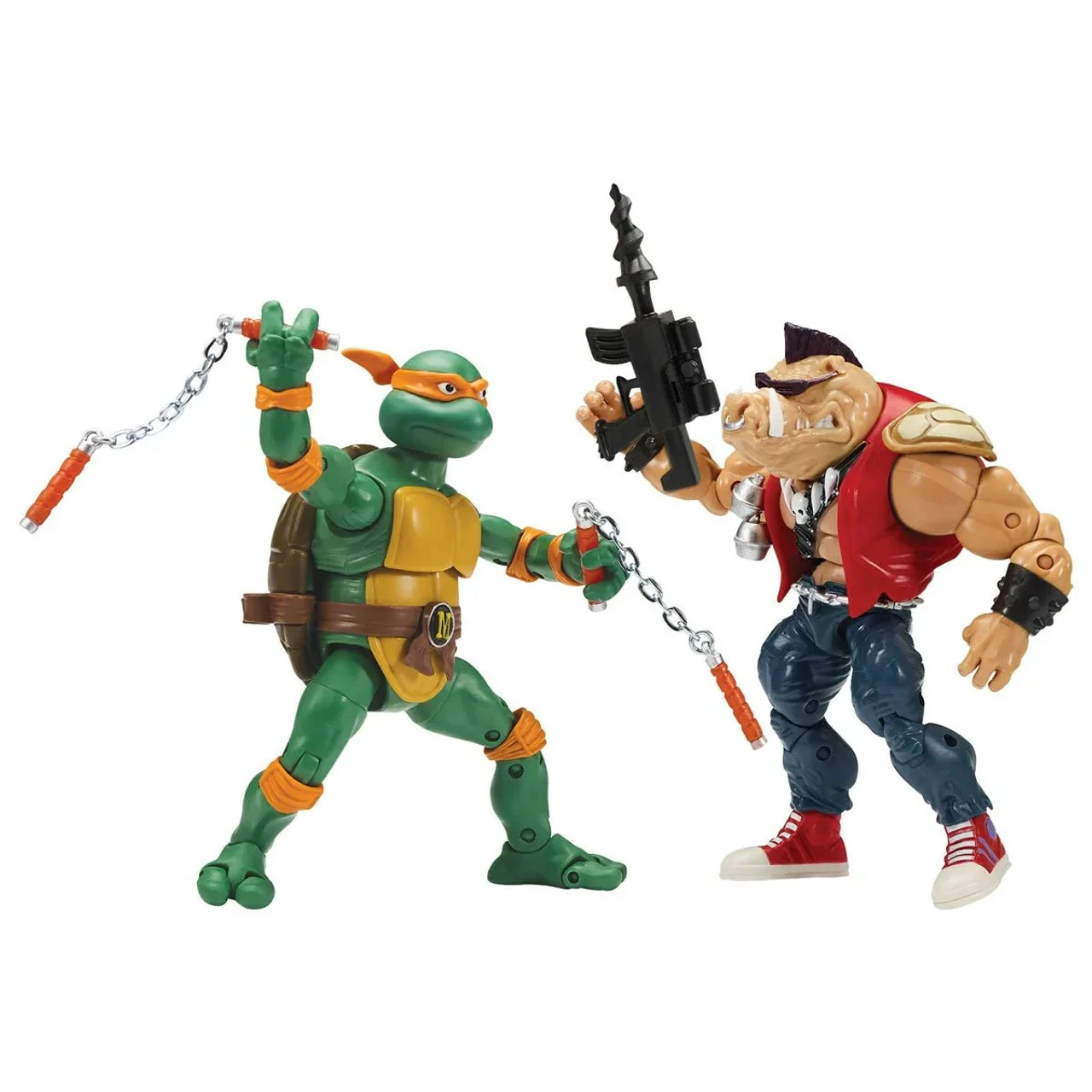 TMNT Classic Collection 6" 2Pk - Mikey Vs Bebop 1 TMNT Classic Collection 6" 2Pk - Mikey Vs Bebop